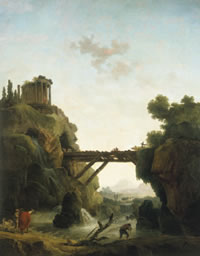 Hubert Robert, "Fantastic View of Tivoli," 1789; oil on canvas; 95 x 75" (Saint Louis Art Museum)