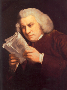 Joshus Reynolds, "Portrait of Samuel Johnson" (Huntington Library)