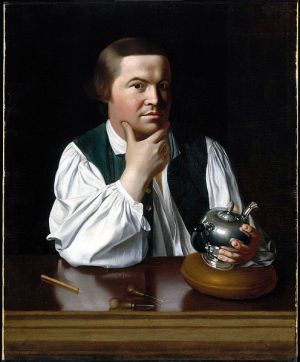 John Singleton Copley, Paul Revere, 1768. Oil on canvas, 35⅛ × 28½ in. Museum of Fine Arts, Boston, Gift of Joseph W., William B., and Edward H. R. Revere. 