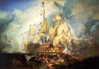 The Battle of Trafalgar, 21 October 1805, by Joseph Mallord William Turner, 1822–24. Repro ID: BHC0565 ©National Maritime Museum, Greenwich, London, Greenwich Hospital Collection Repro ID BHC0565 © National Maritime Museum, Greenwich, London, Greenwich Hospital Collection