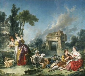 François Boucher, The Fountain of Love, 1748, 116 x 133 inches (Los Angeles: Getty Museum, 71.PA.37)