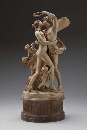 Claude Michel, called Clodion, Zephyrus and Flora, 1799, terracotta, The Frick Collection, New York, Henry Clay Frick bequest. Photo by Michael Bodycomb.