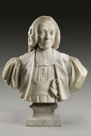 Jean-Antoine Houdon, Armand-Thomas Hue, Marquis de Miromesnil, 1777 Marble (The Frick Collection). Photo by Michael Bodycomb.