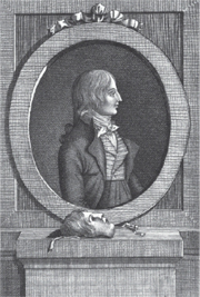 Portrait of Jean-Marie Hervagault, from Le Faux Dauphin actuellement en France, ou histoire d’un imposteur, se disant le dernier fils de Louis XVI (Paris: Lerouge, 1803)