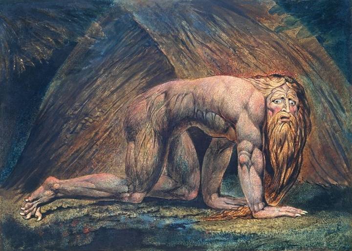 Nebuchadnezzar 1795/circa 1805 by William Blake 1757-1827
