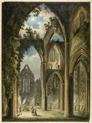 Tintern Abbey, watercolour, 1812 (London: British Library) 
