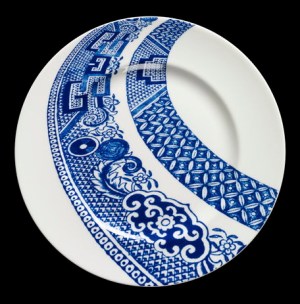 Plate, transfer-printed in enamel, 'Border' designed by Robert Dawson. Made by Josiah Wedgwood & Sons, Stoke-on-Trent, 2005 © Victoria and Albert Museum/WWRD United Kingdom Ltd/Robert Dawson