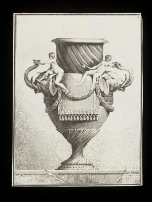 Ennemond-Alexandre Petitot, Suite de Vases (1 of 30 designs), etching by Benigno Bossi, 1770s (London: V&A)