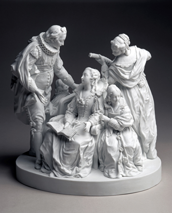 Jean-François Duret, La Mandoline ou La conversation espagnole, 1772 (Collection Sèvres—Cité de la céramique, SCC.2012.2.1)