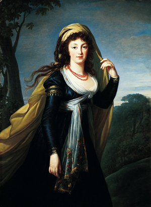 Portrait of Theresa, Countess Kinsky,1793 Marie-Louise-Elisabeth Vigée-Lebrun French, 1755-1842 Oil on canvas 54-1/8 x 39-3/8 in. (137.5 x 100.0 cm) Norton Simon Art Foundation
