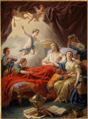 Louis Jean François Lagrenée, Le Dauphin mourant entouré de sa famille (Château de Fontainebleau)