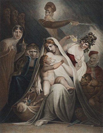 Moses Haughton II, after Henry Fuseli. The Nursery of Shakespeare, 1810. Gift of Chalkley J. Hambleton.