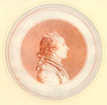 Louis Rolland Trinquesse, A Young Man in Profile to the Right, ca.1770, red chalk over a red-chalk counterproof (London: The British Museum, 1928,1110.30).