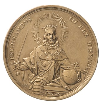 Francisco Tomás Prieto, Segundo premio de primera clase de la Academia de San Fernando, 1753, Silver-gilt, 44,5 mm diameter (Madrid: Prado)