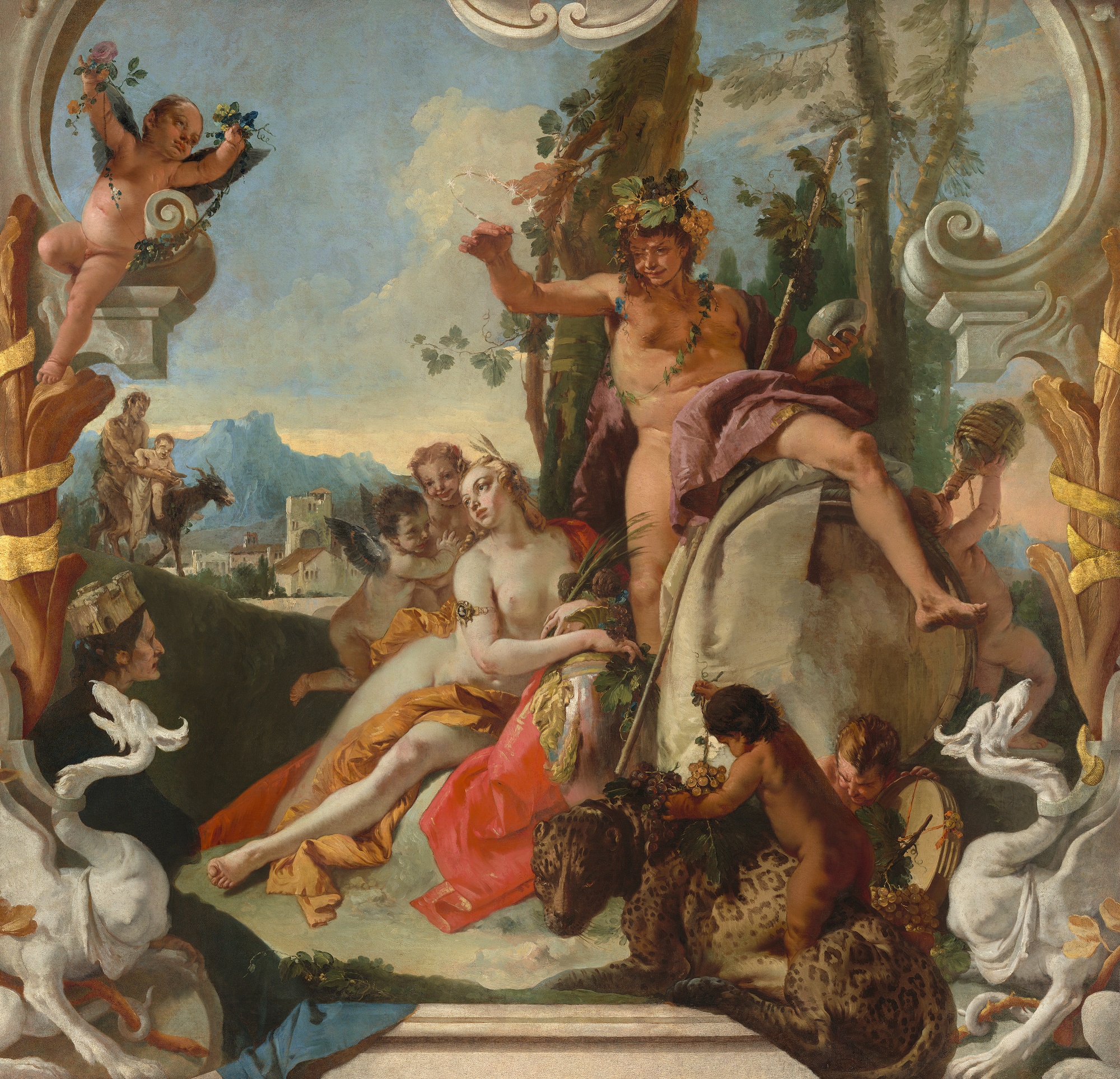 ティツィアーノ、BACCHUS AND ARIADNE、コロタイプ After Restoration Tiepolo's Bacchus and Ariadne Back on View in DC