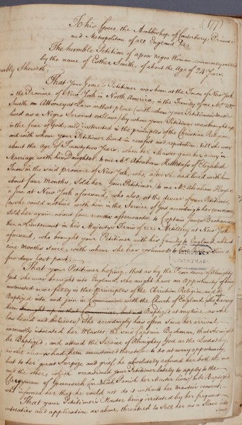 Handwritten document in brown ink